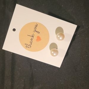 Vintage Faux Pearl Posts